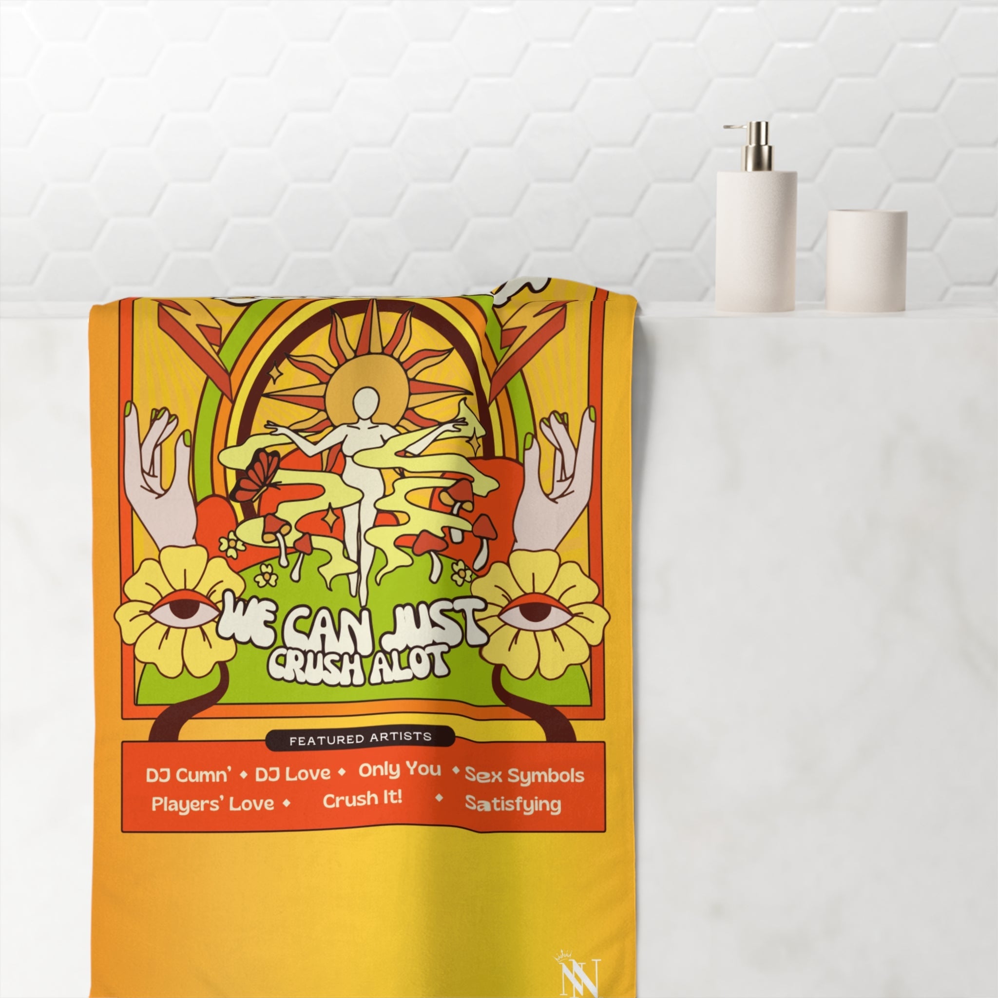 Psychedelic Players Concert Anal Sex Towel