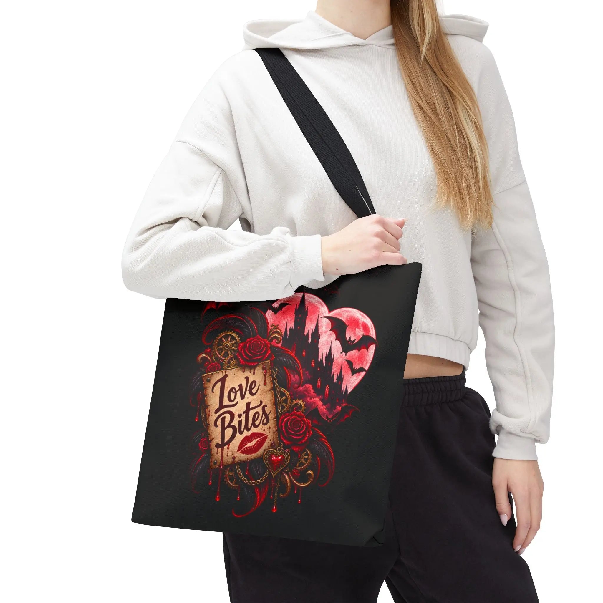 Love Bites Moon Bats Tote Bag