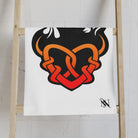 Tribal Heart With Shadow Flames | Mix & Match Classic Fun-Flirty Lovers’ Towels