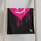 Smiling Drippy Heart | Nectar Napkins Classic Fun-Flirty Lovers’ Towels