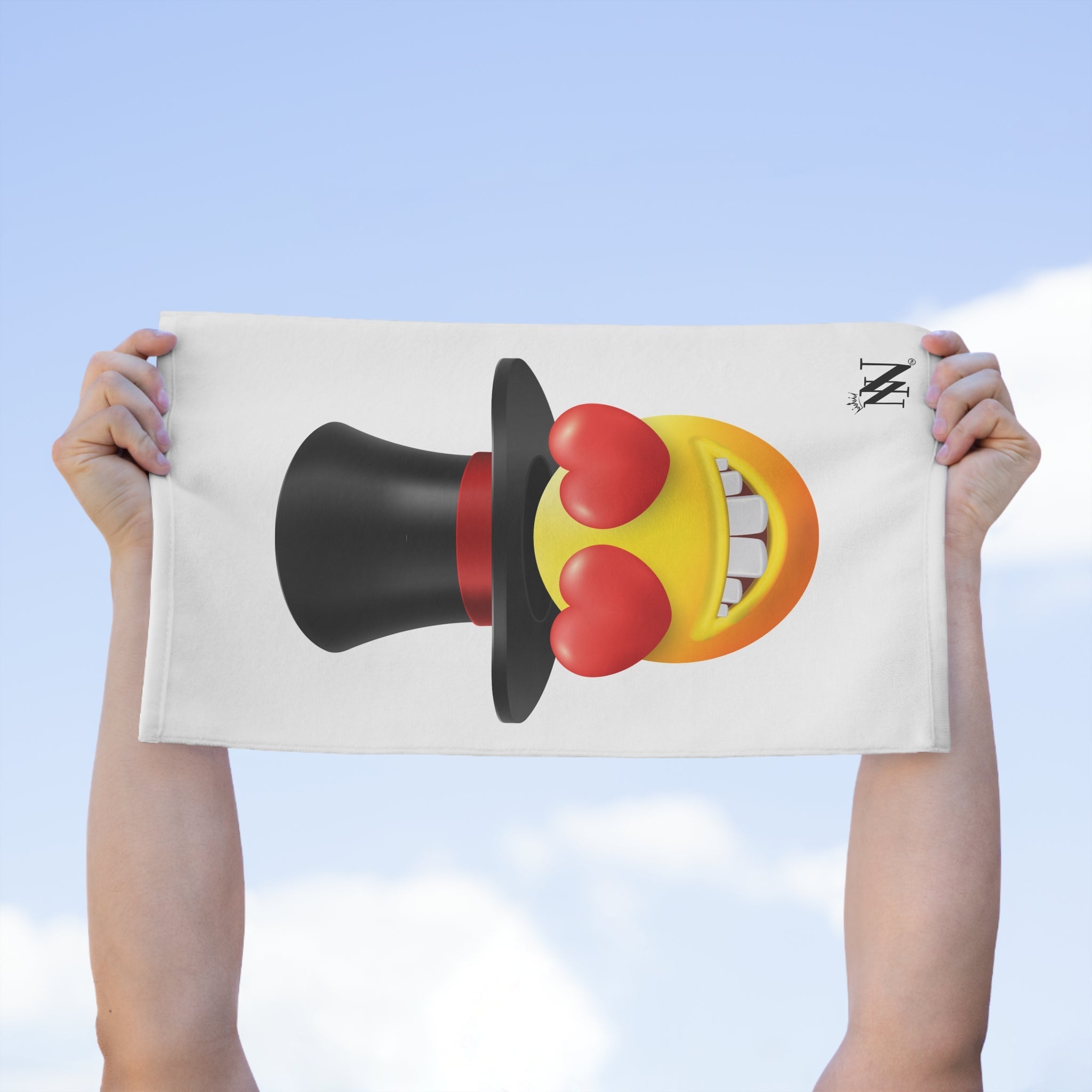 Love in a Top Hat Emoji | Mix & Match Soft Fun-Flirty Lovers’ Towels
