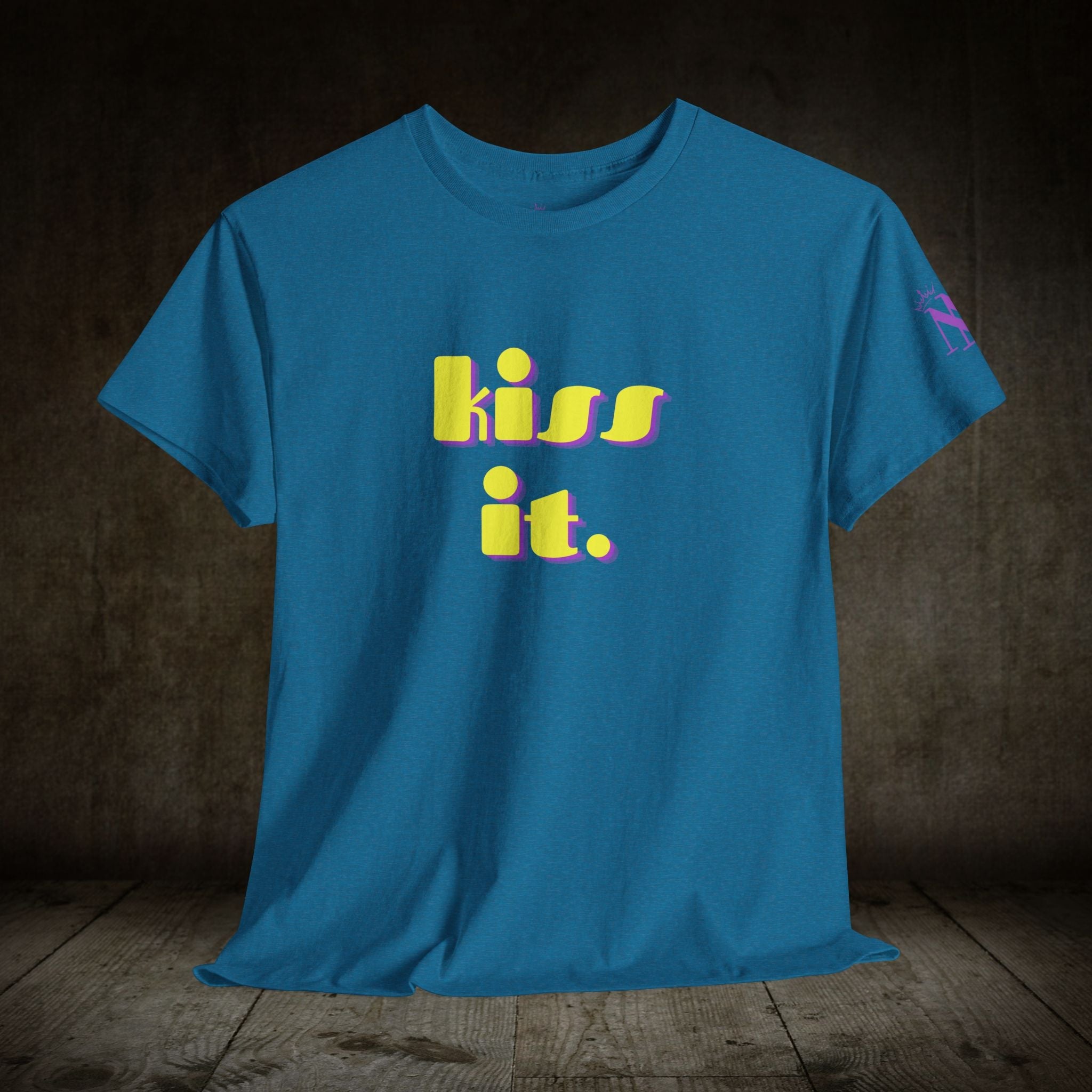 kiss it. Adult T-Shirt Cum Tee | Live Bold & Comfortable