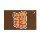 Stay Gold Retro Sticker Brown | Mix & Match Classic Fun-Flirty Lovers’ Towels