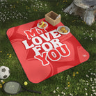 My Love for You Heart Pattern Sex Blanket
