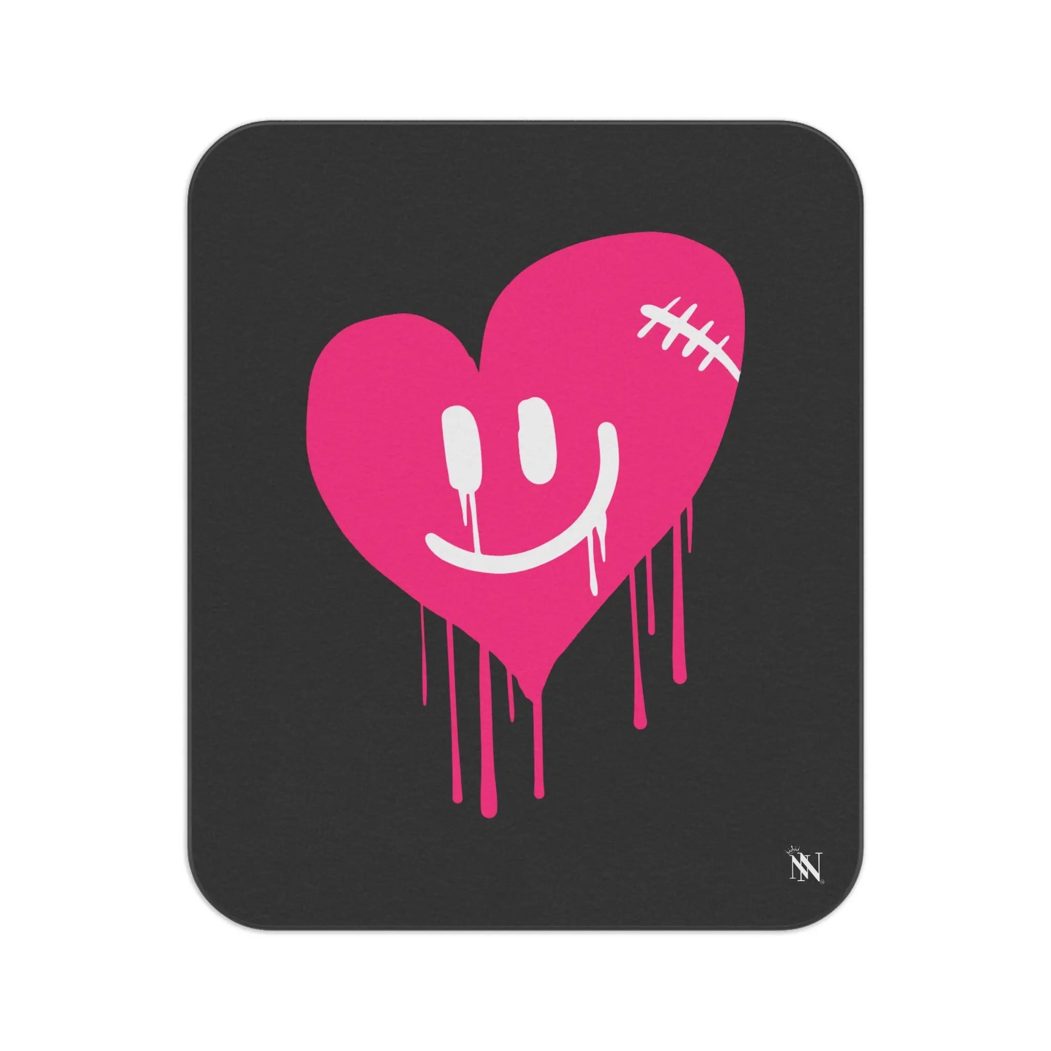 Smiling Drippy Heart | Nectar Napkins Fun-Flirty Lovers’ Sex Blankets