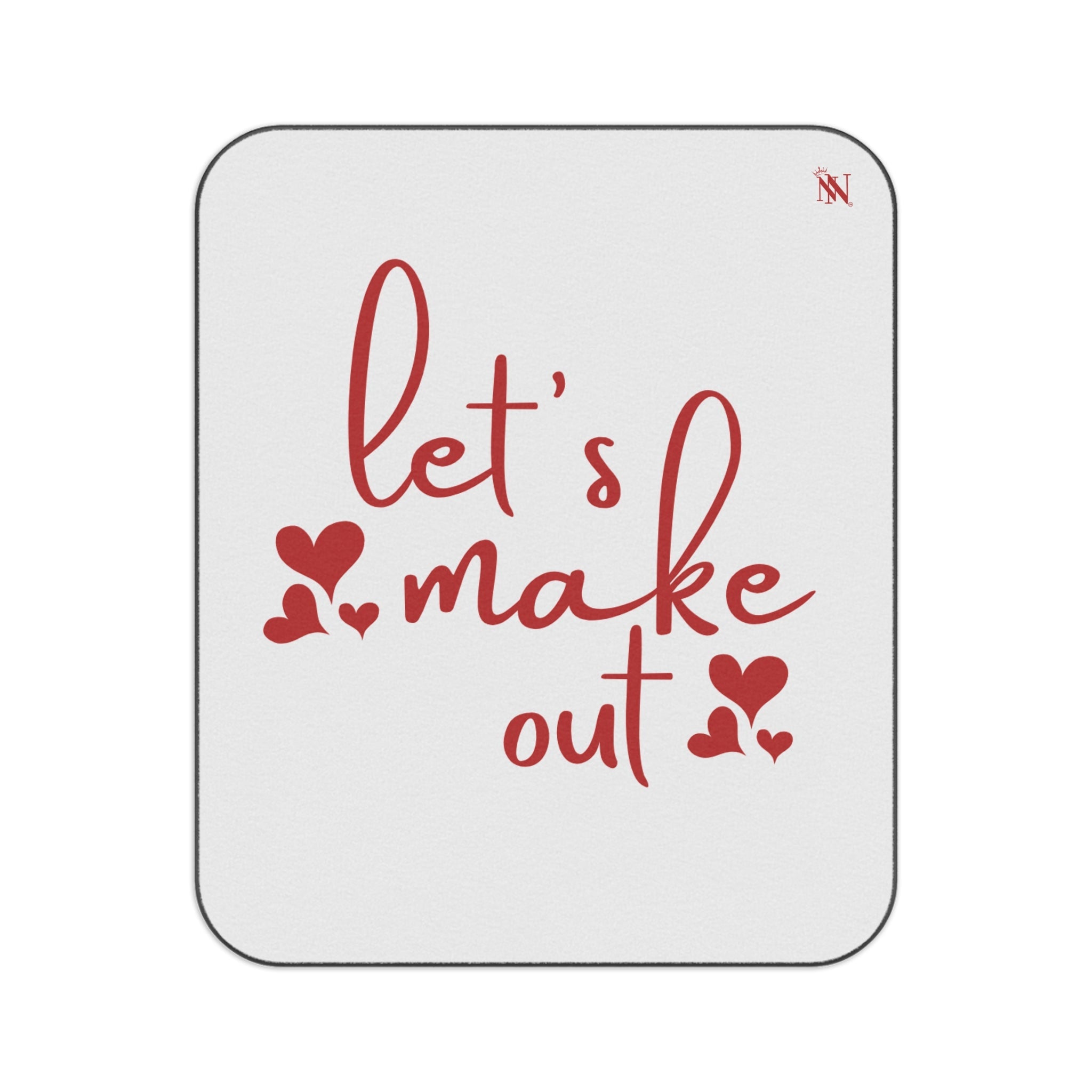 Let’s Make Out Hearts Sex Blanket