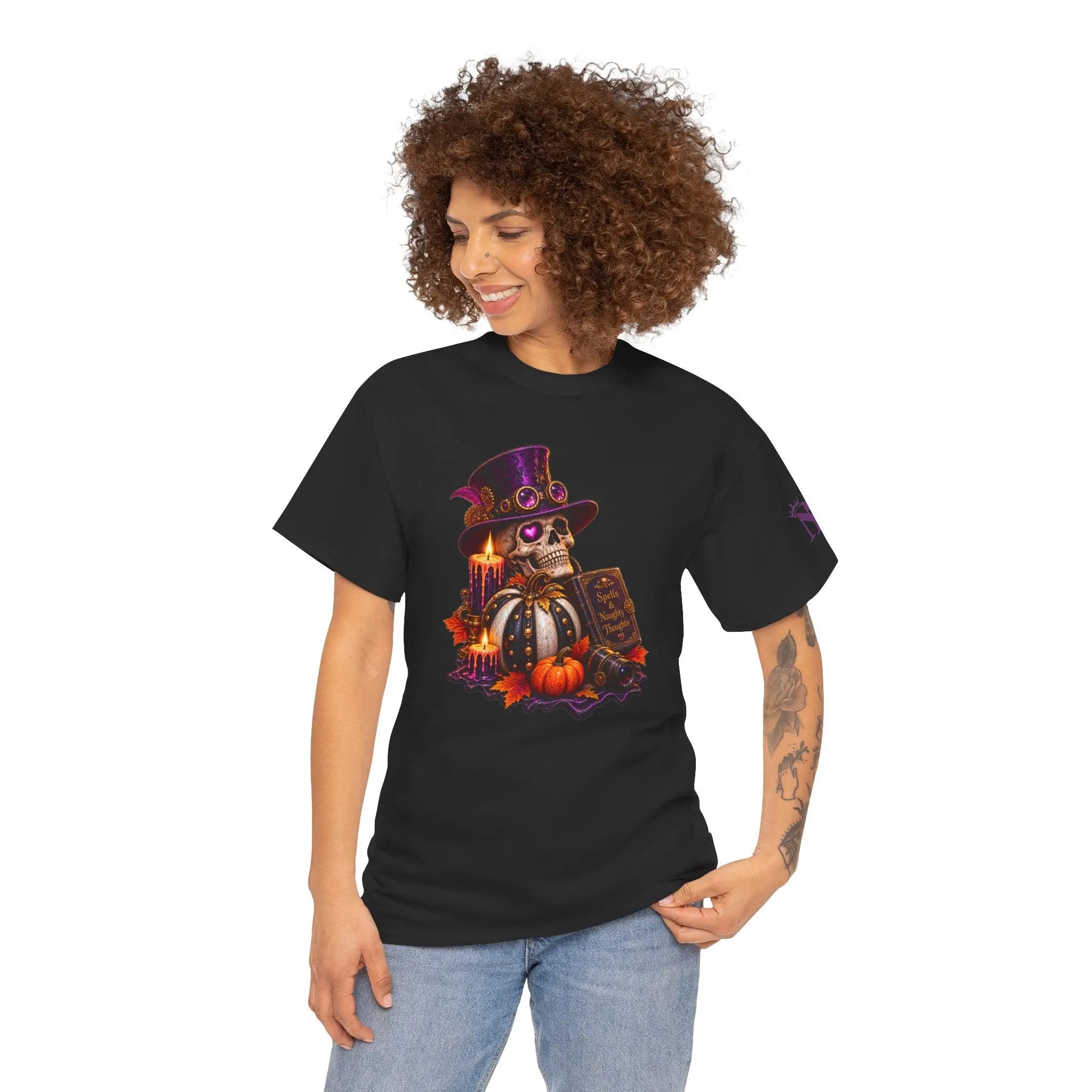 Spells & Naughty Thoughts Skull | Nectar Napkins Fun-Flirty Lovers’ T-Shirts