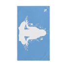 Seated Yoga Meditation Light Blue Cum Towel