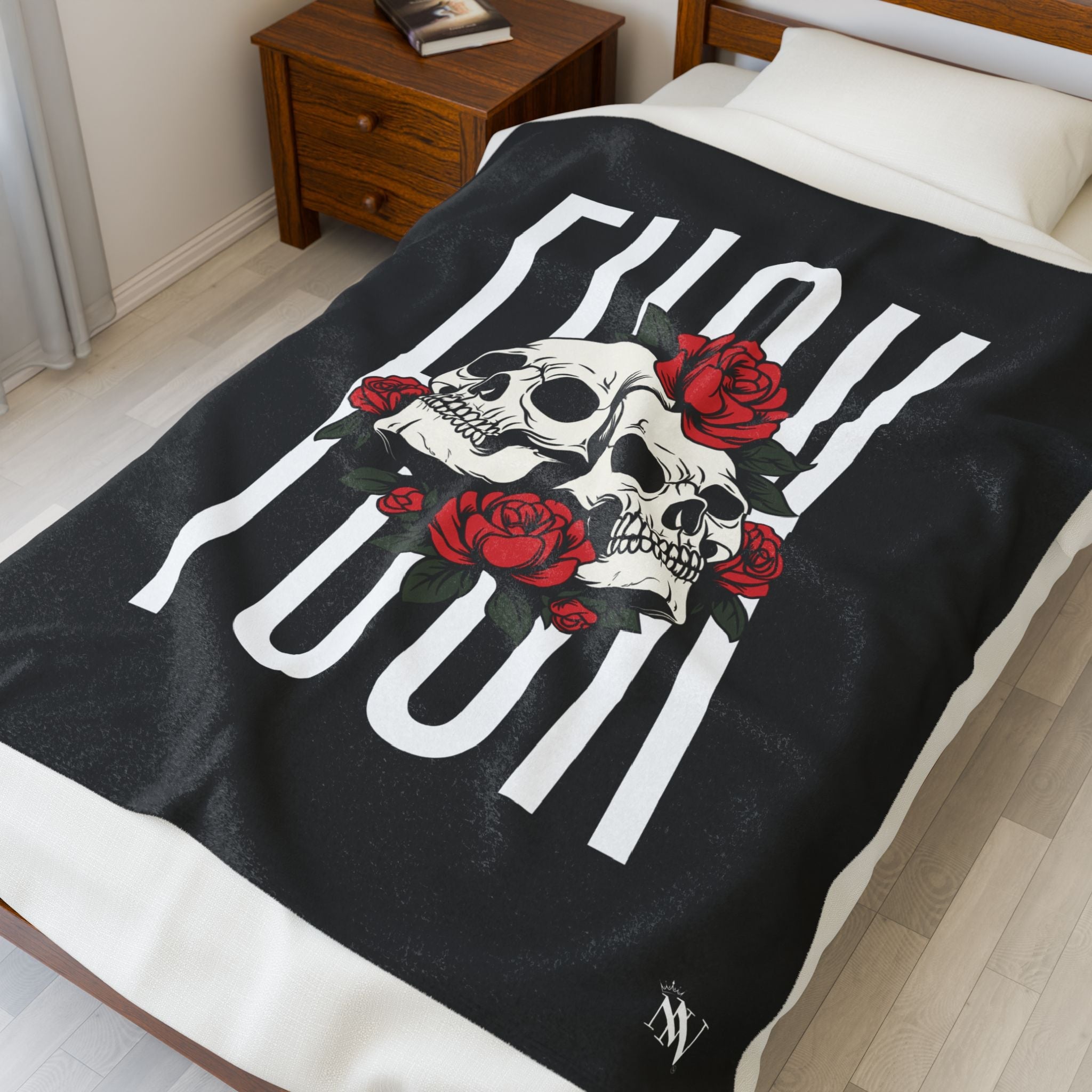 Roses Skulls & Fuck | Mix & Match Soft Fun-Flirty Lovers’ Blankets