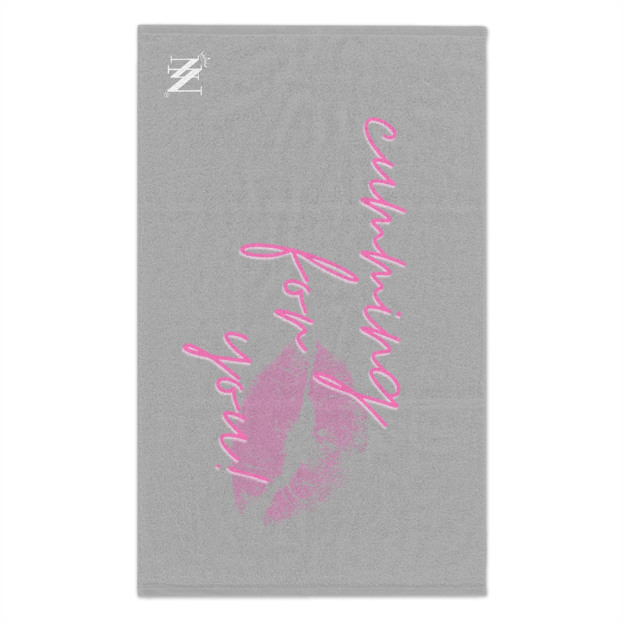 Cumming for You! Light Grey | Mix & Match Soft Fun-Flirty Lovers’ Towels