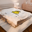 Rub It Ducky White | Mix & Match Velveteen Fun-Flirty Lovers’ Blankets