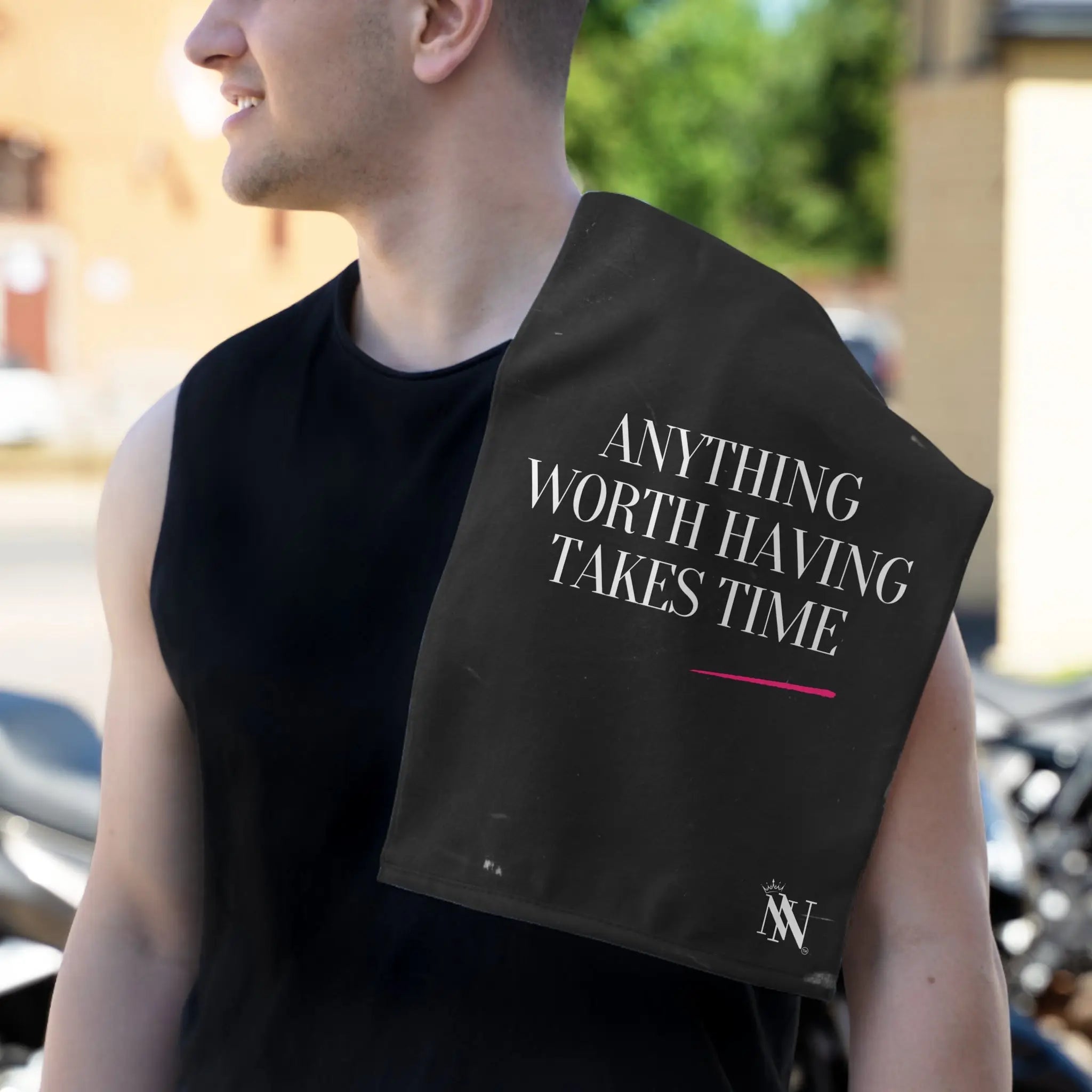 Anything Worth Having Takes Time | Mix & Match Soft Fun-Flirty Lovers’ Towels