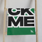 SUCK ME Block Letter Green Cum Towel