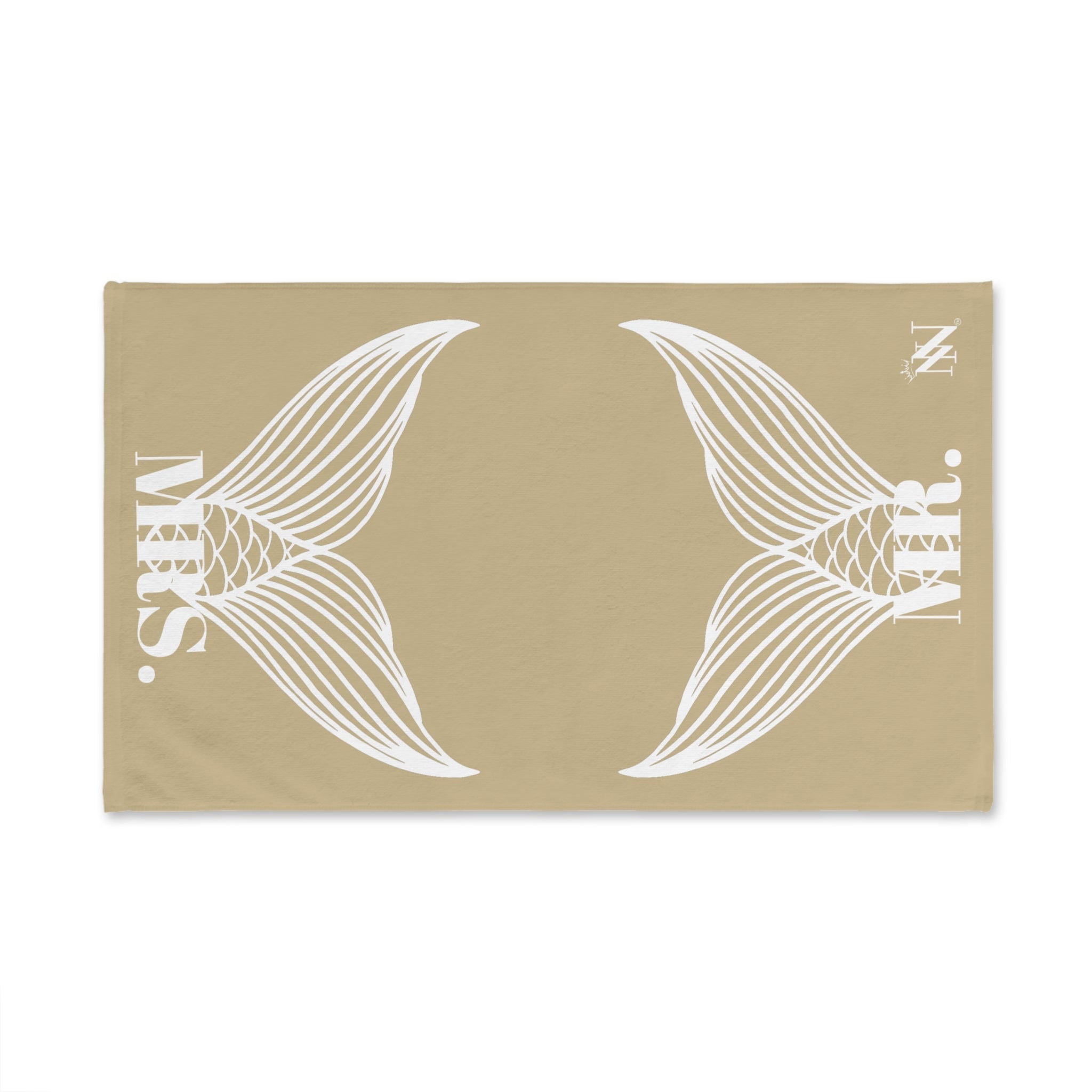 Mr. Mrs. Mermaid Shareable Sides Gold Cum Towel