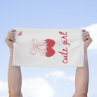 Cute Girl Strawberries | Mix & Match Soft Fun-Flirty Lovers’ Towels