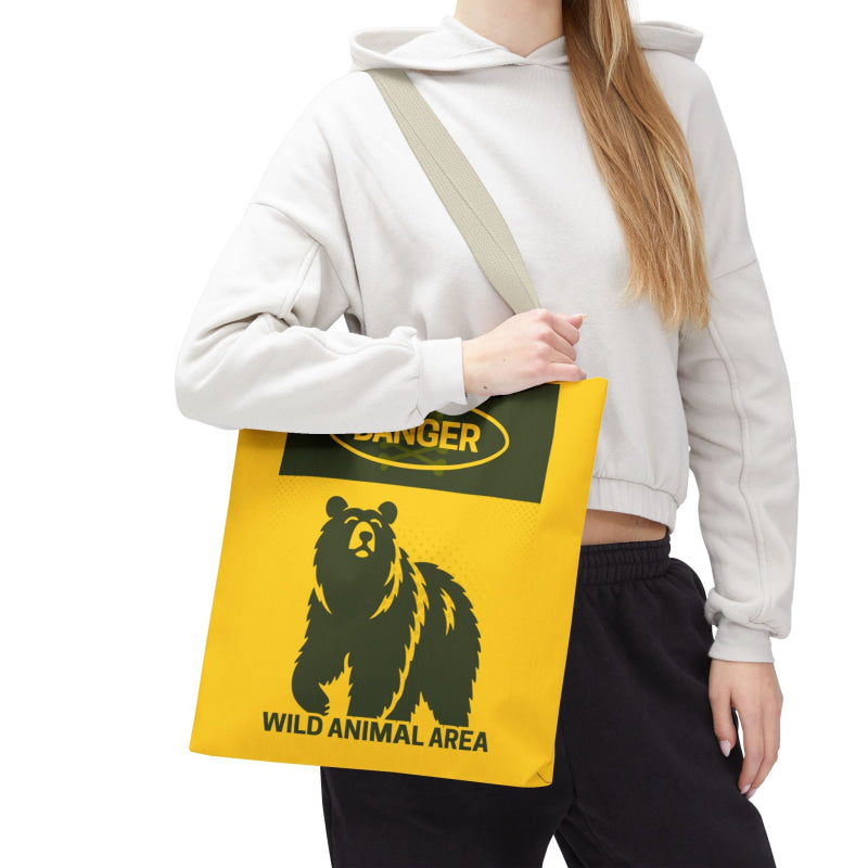 Danger Wild Animal Area | Mix & Match Fun-Flirty Lovers’ Totes