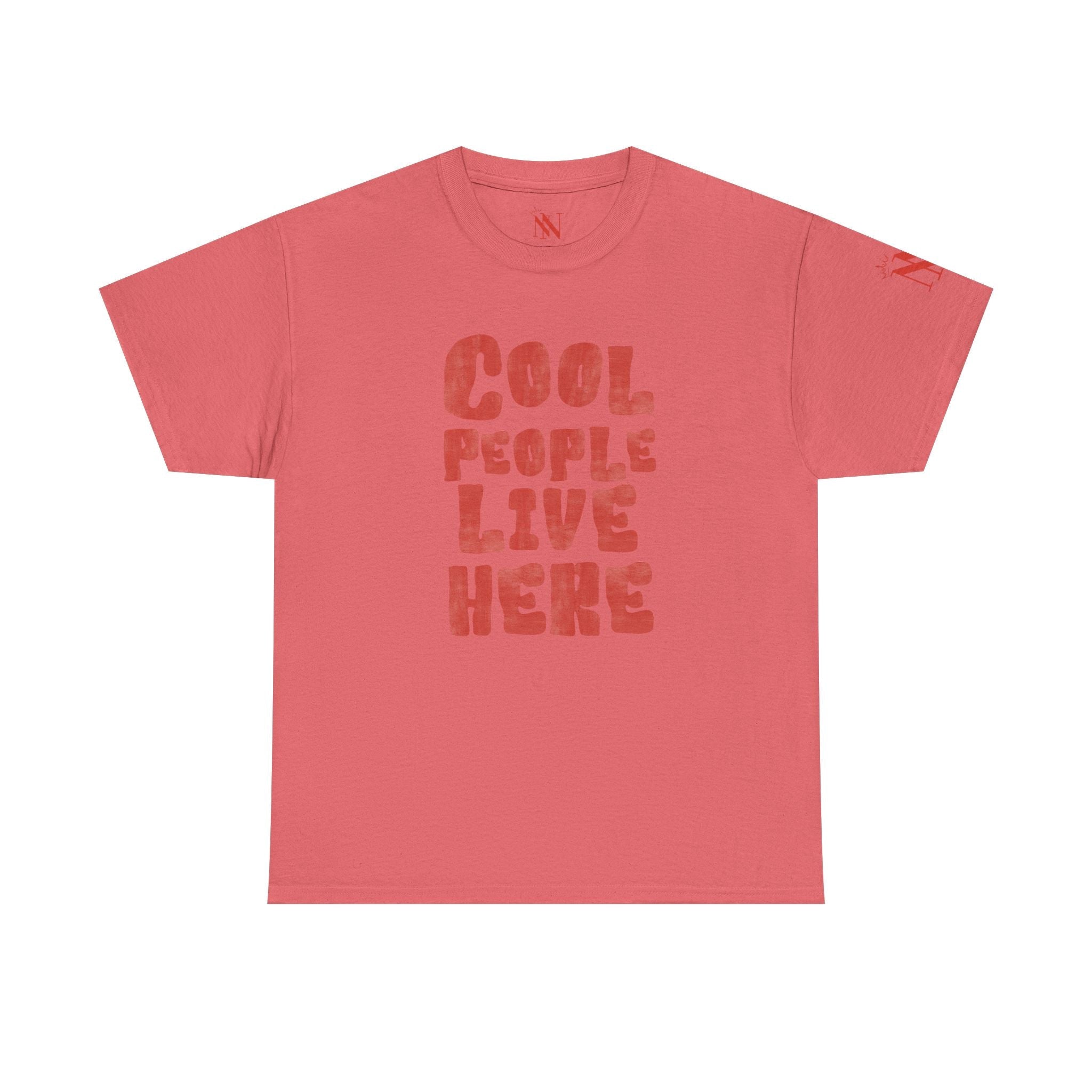 Cool People Live Here | Mix & Match Cotton Unisex Fun-Flirty Lovers’ T-Shirts