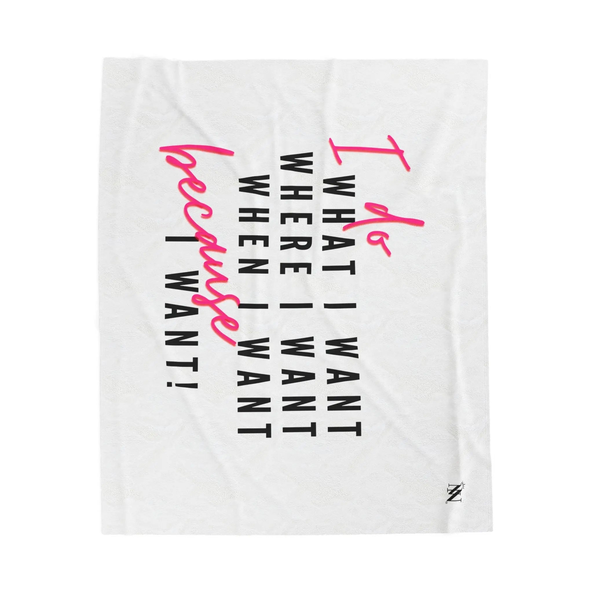 What I Want! | Mix & Match Velveteen Fun-Flirty Lovers’ Blankets