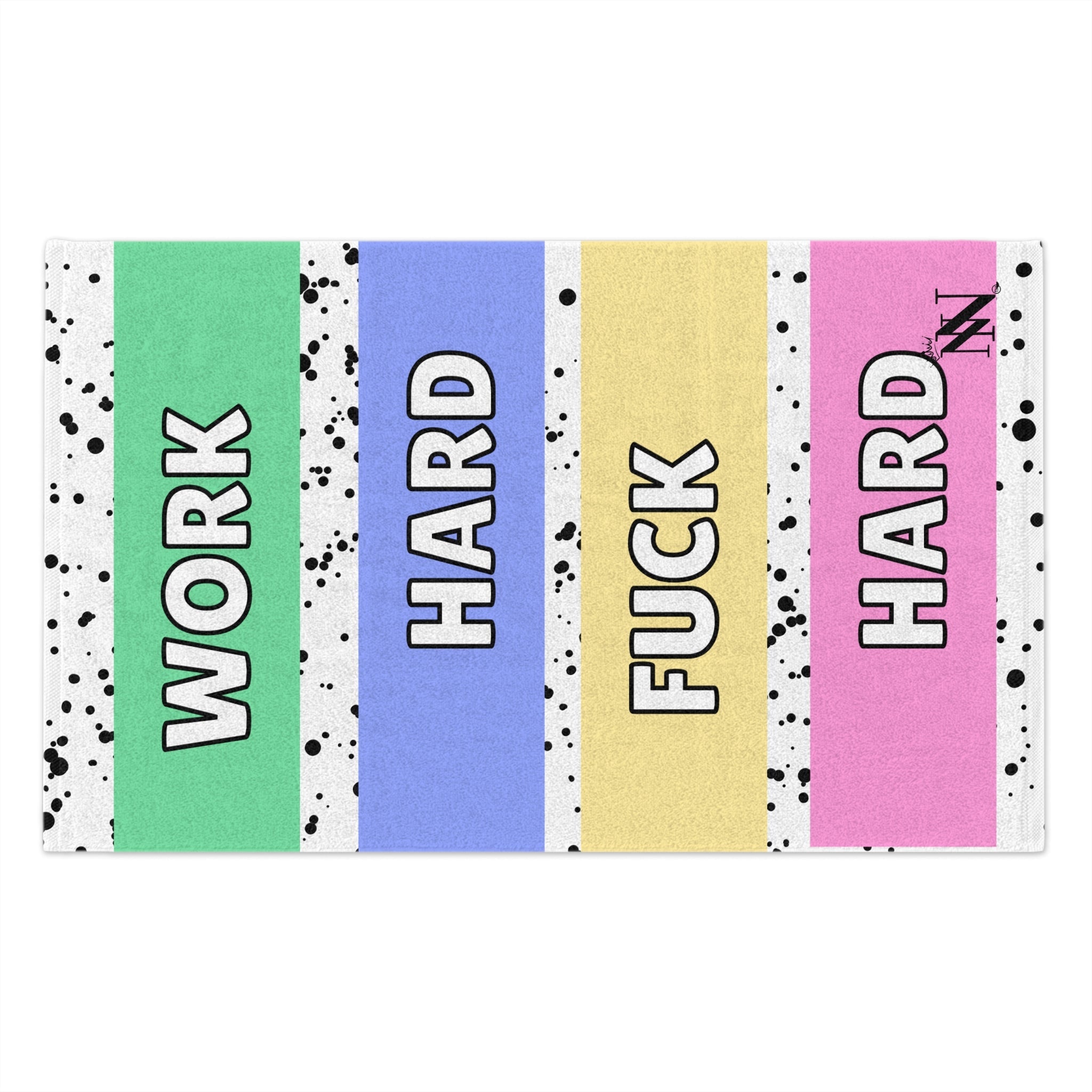 Work Hard Fuck Hard | Mix & Match Soft Fun-Flirty Lovers’ Towels