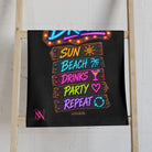 Spring Break Neon Sign Classic Sex Towel