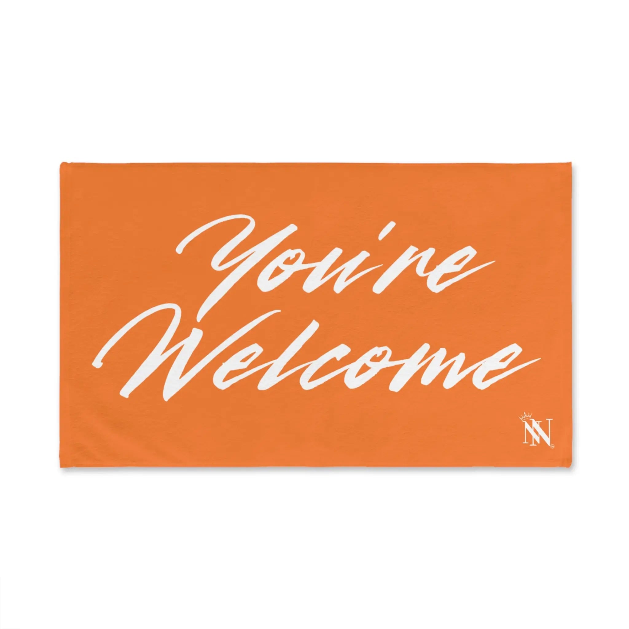Simply You’re Welcome Crusta Bright Orange Cum Towel
