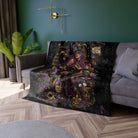 Mardi Gras Wicked Fantasy | Nectar Napkins Fun-Flirty Lovers’ Crushed Velvet Blankets