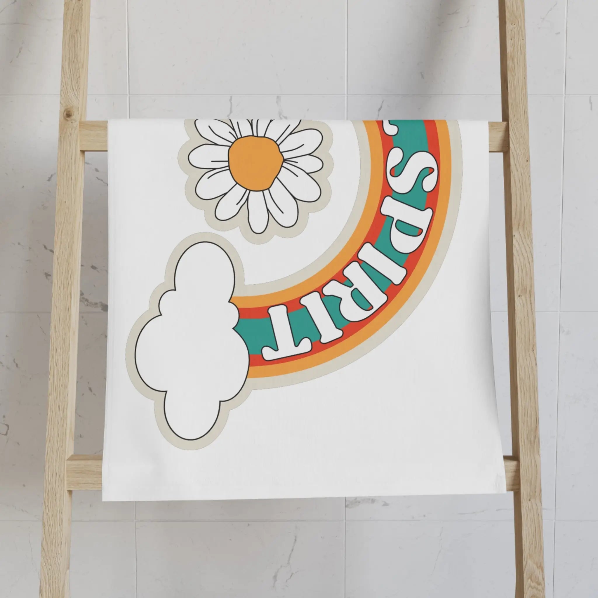 Free Spirit Retro Sticker Cum Towel