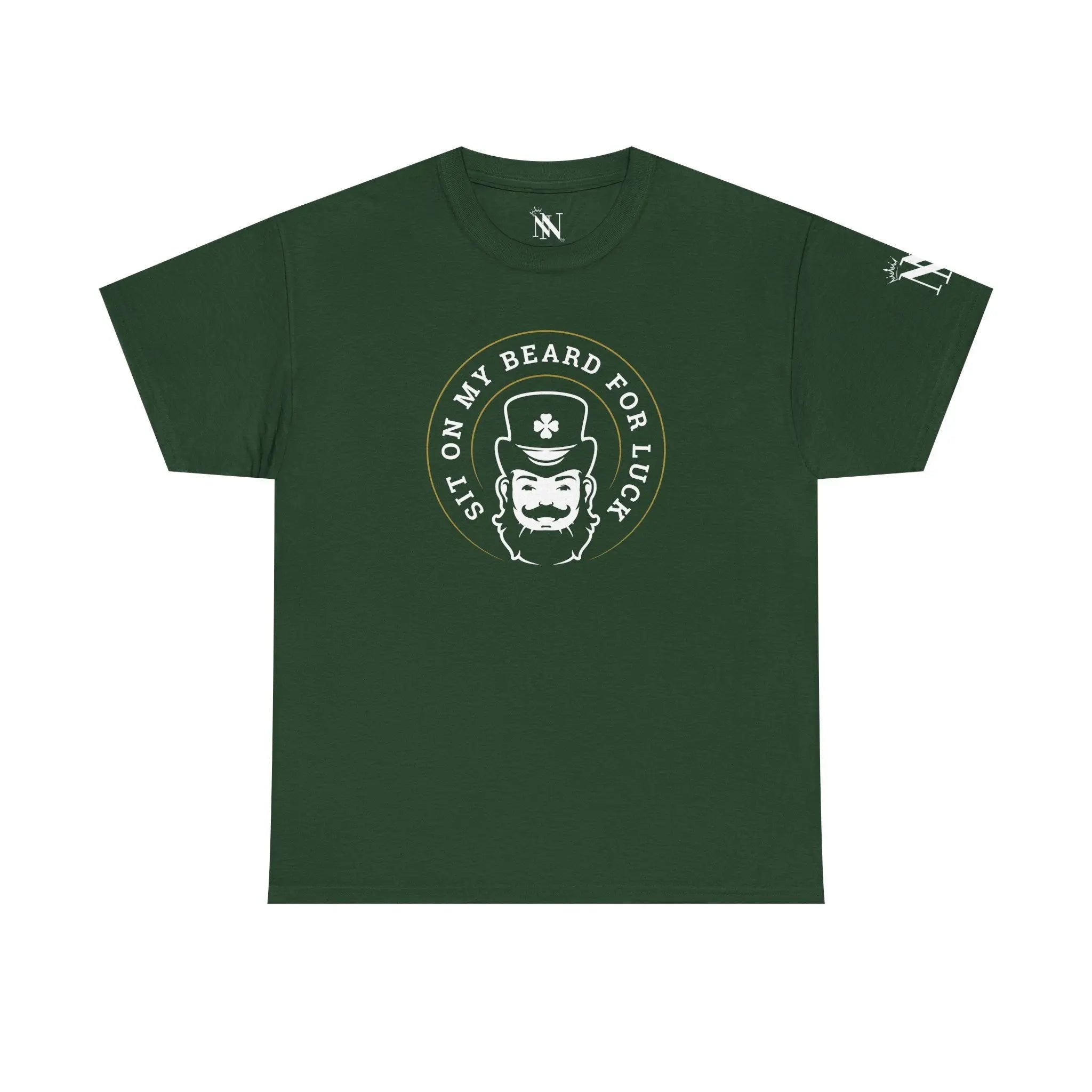 Sit on My Beard for Luck St. Patrick’s Day Couples Sex Gifts 100% Cotton T-Shirt