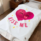 Kiss Me Heart Emoji | Nectar Napkins Fun-Flirty Lovers’ Blankets