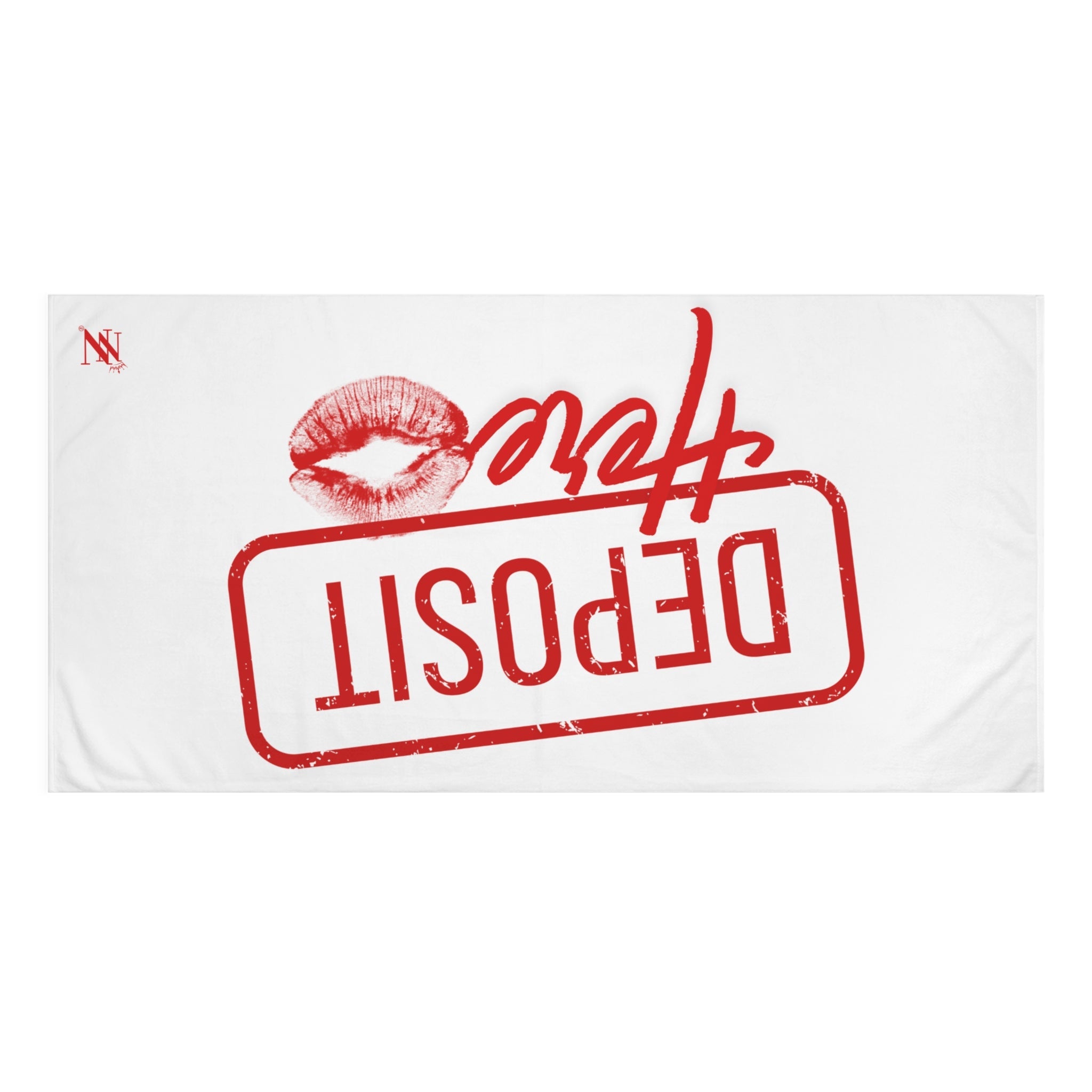 Deposit Here with a Kiss | Mix & Match XL Fun-Flirty Lovers’ Towels