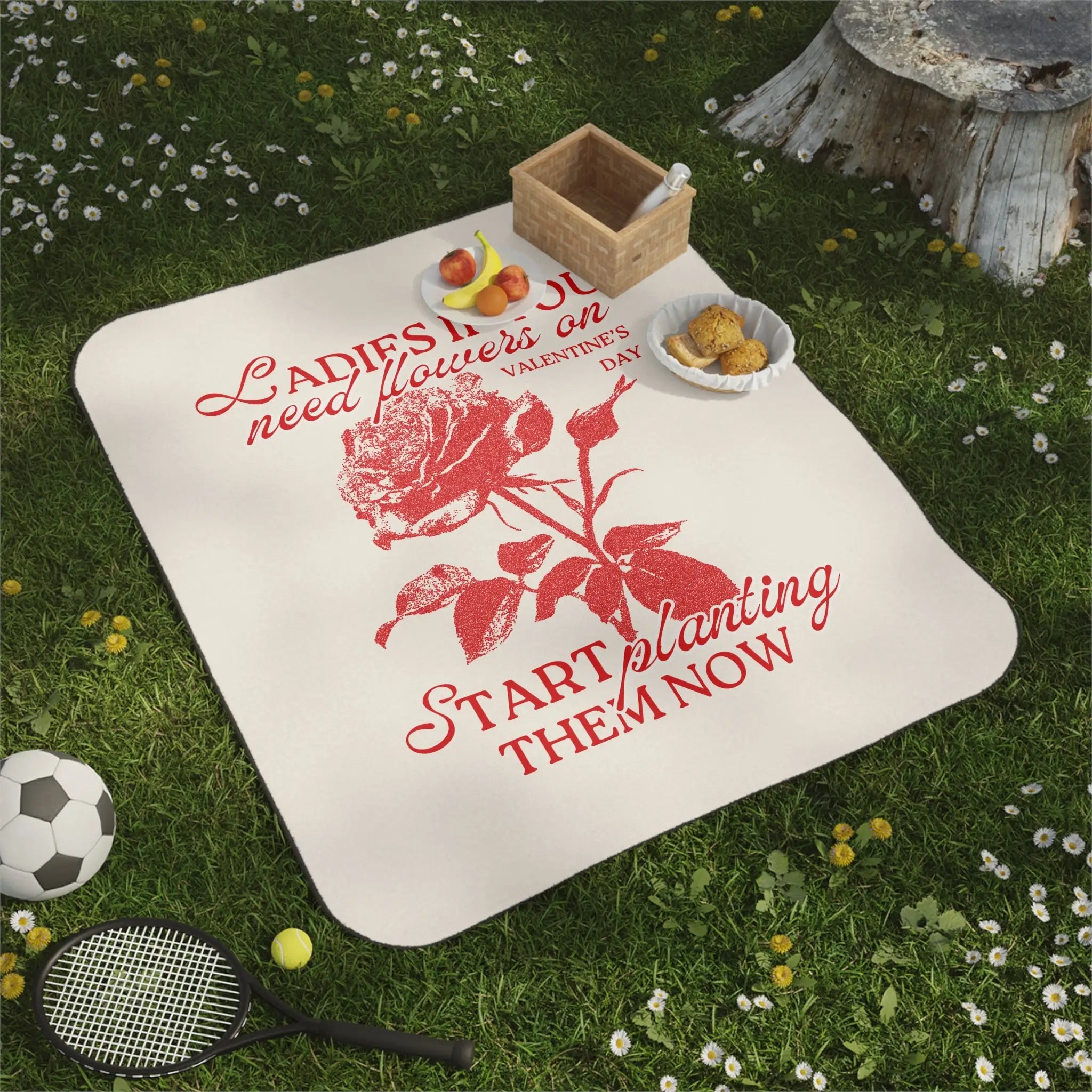 Ladies IF You Need Flowers | Mix Match Fun-Flirty Lovers’ Water-Resistant Blankets