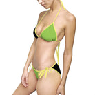 Green & Black Strappy | Mix & Match Fun-Flirty Lovers’ String Bikinis
