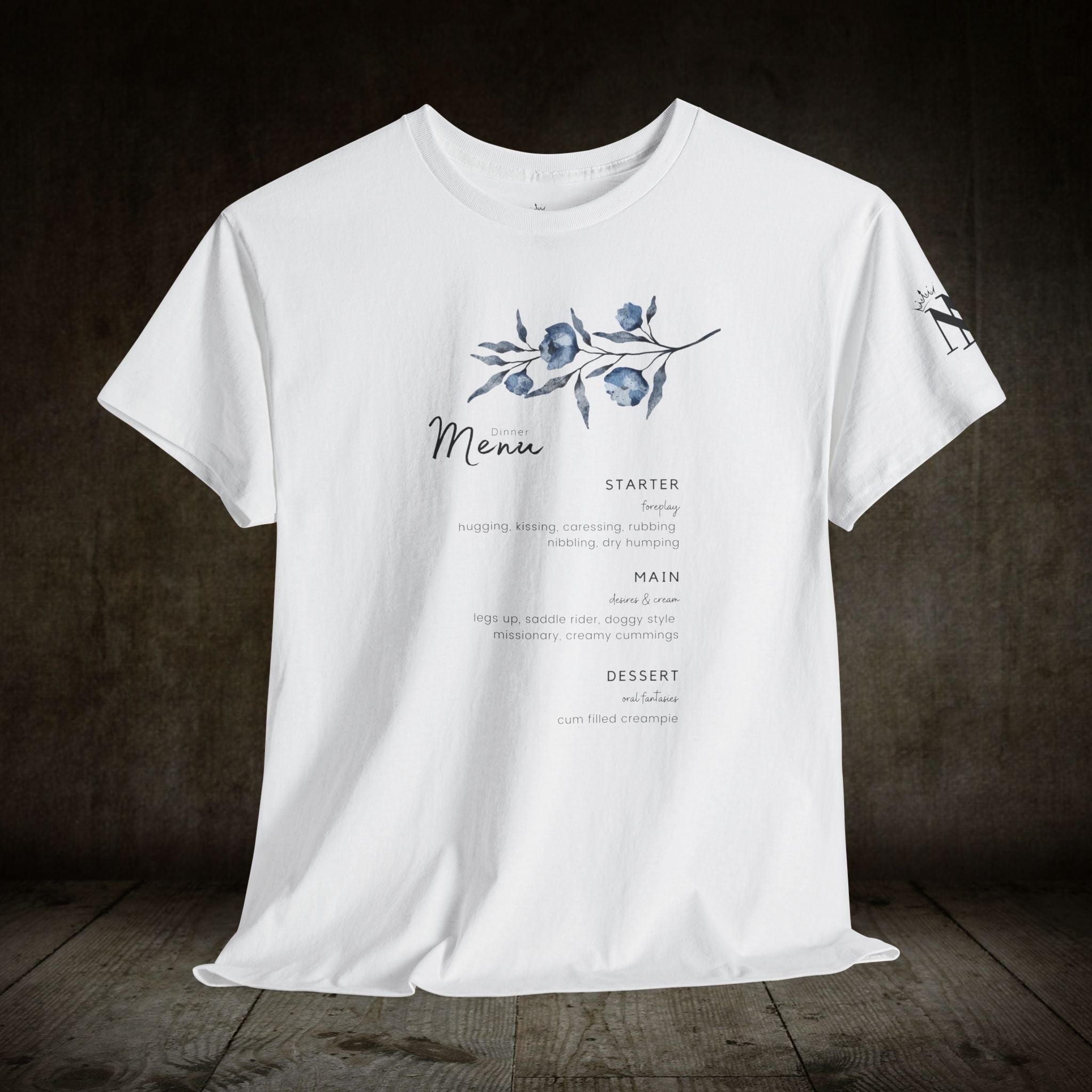 Dinner Menu | Mix & Match 100% Cotton Unisex Fun-Flirty Lovers’ Tees