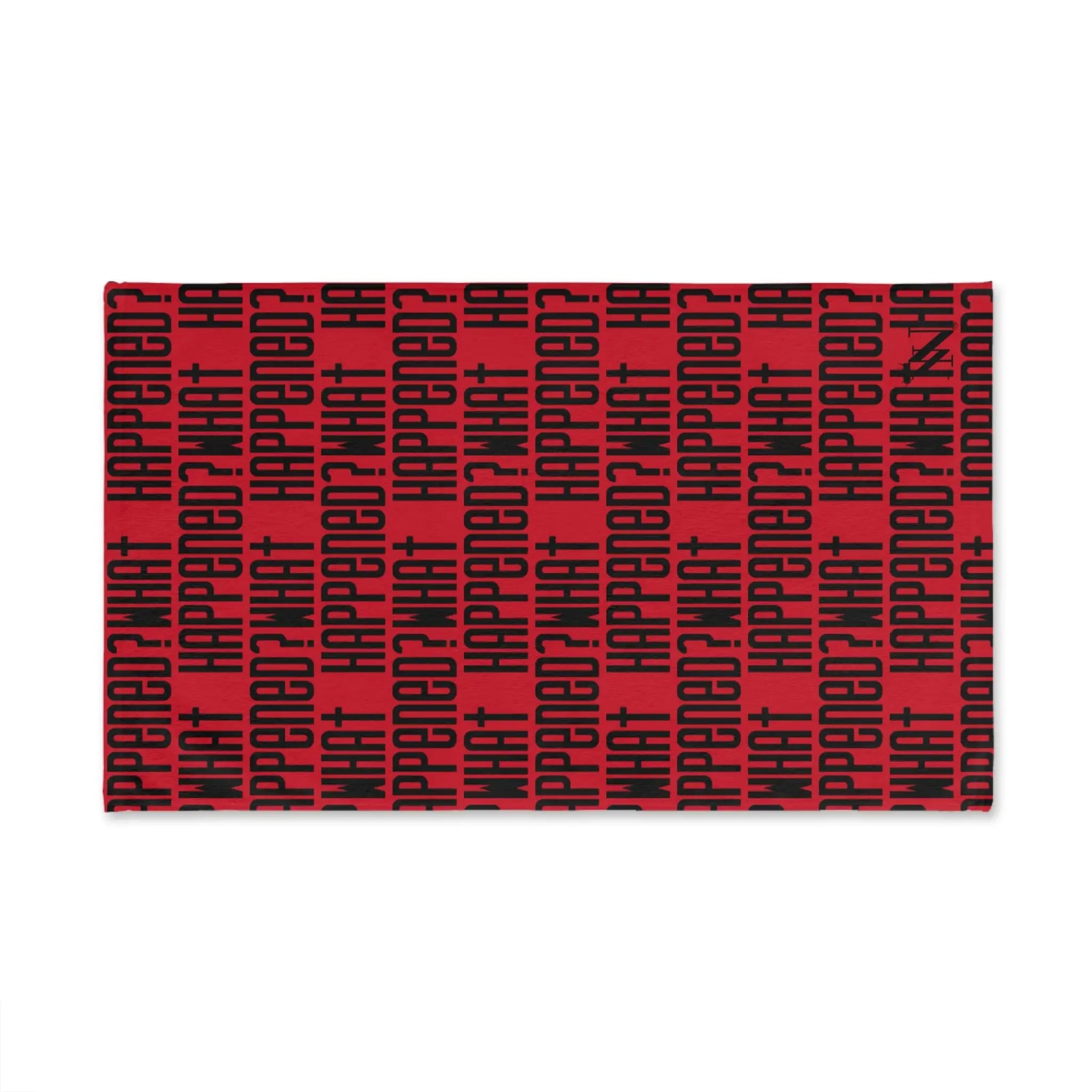 What Happened? Patterned Red | Nectar Napkins Classic Fun-Flirty Lovers’ Towels