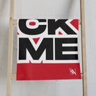 FUCK ME Block Letter Red Cum Towel