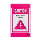 Caution Electric Love | Mix & Match Classic Fun-Flirty Lovers’ Towels