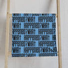 What Happened? Patterned Light Blue Cum Towel