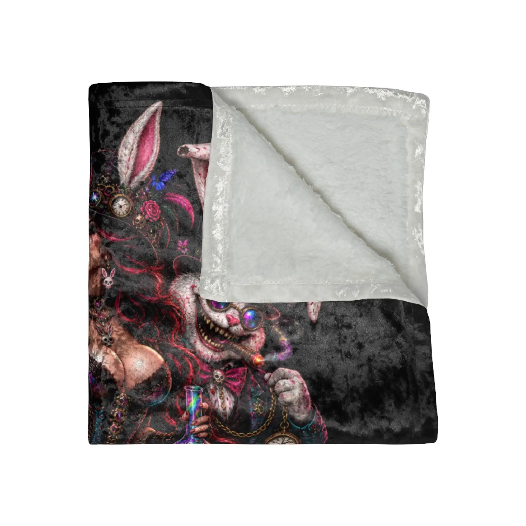 Easter Wicked Fantasy Crushed Velvet Blanket