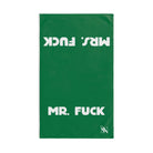 Mr. Mrs. Fuck Shareable Sides Green | Mix & Match Classic Fun-Flirty Lovers’ Towels