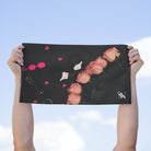 Furry Hand Cuffs & Roses Photograph | Mix & Match Soft Fun-Flirty Lovers’ Towelsl