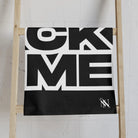 SUCK ME Block Letter Black | Mix & Match Classic Fun-Flirty Lovers’ Towels