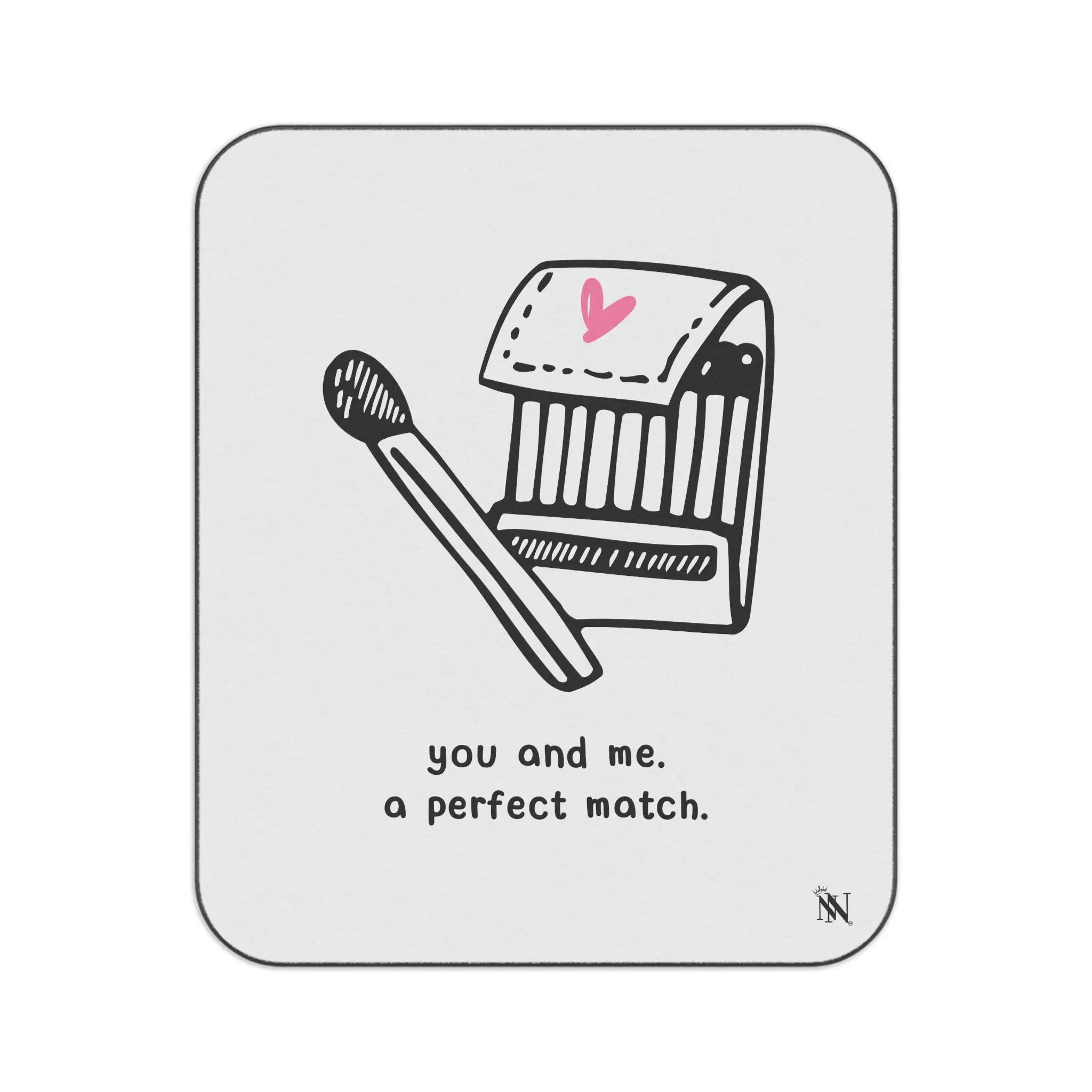 You and Me A Perfect Match | Mix Match Fun-Flirty Lovers’ Water-Resistant Blankets