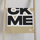FUCK ME Block Letter Gold | Mix & Match Classic Fun-Flirty Lovers’ Towels