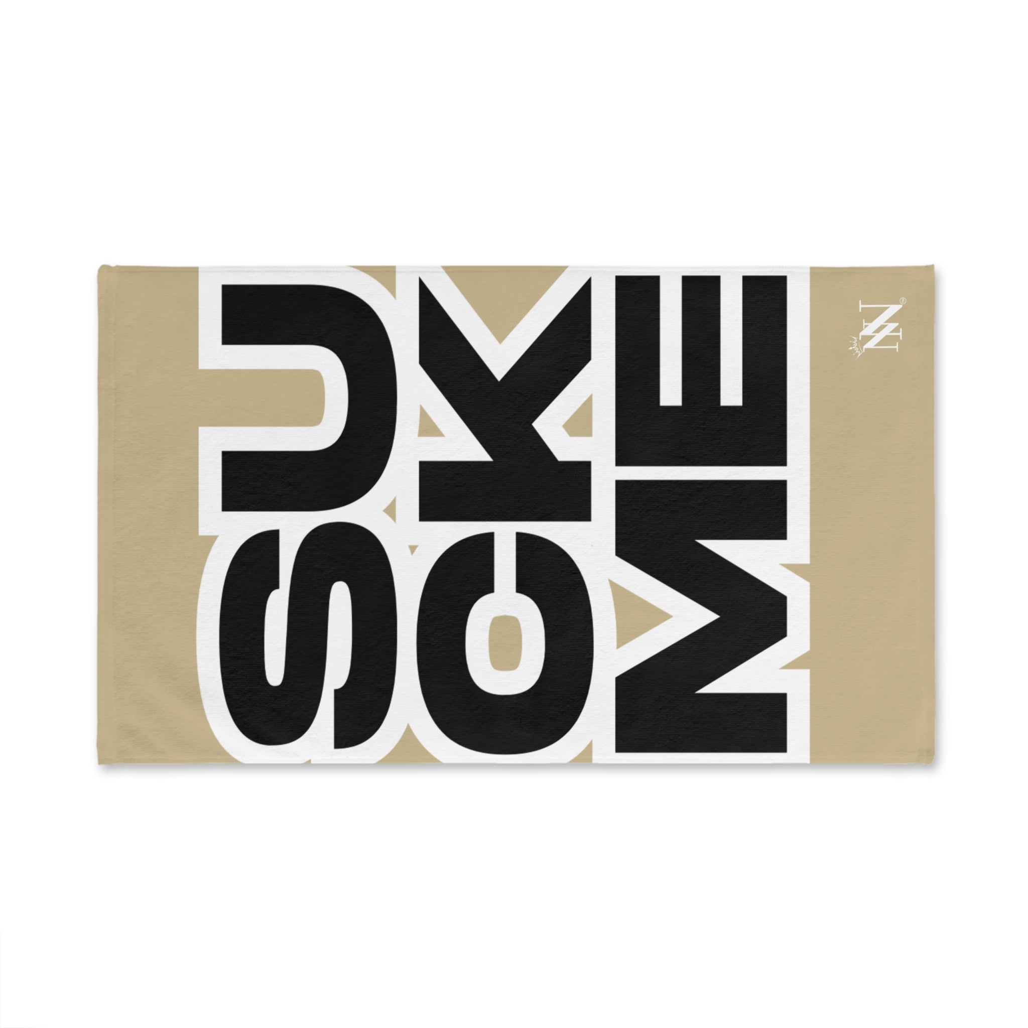 SUCK ME Block Letter Gold Cum Towel