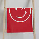 Wink Emoji Red Cum Towel