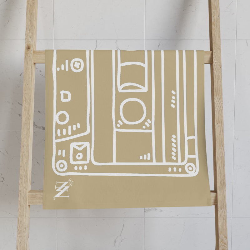 Old School Cassette Tape Gold | Mix & Match Original Fun-Flirty Lovers’ Towels