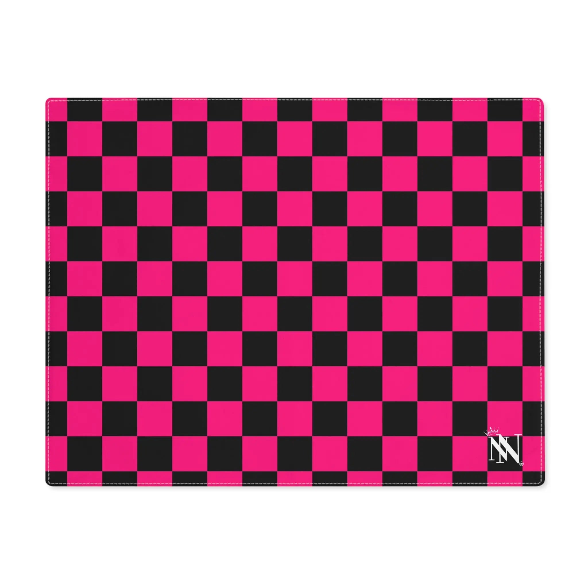 Signature Pink Black Checkers | Mix & Match Playful Fun-Flirty Lovers’ Toy Mats