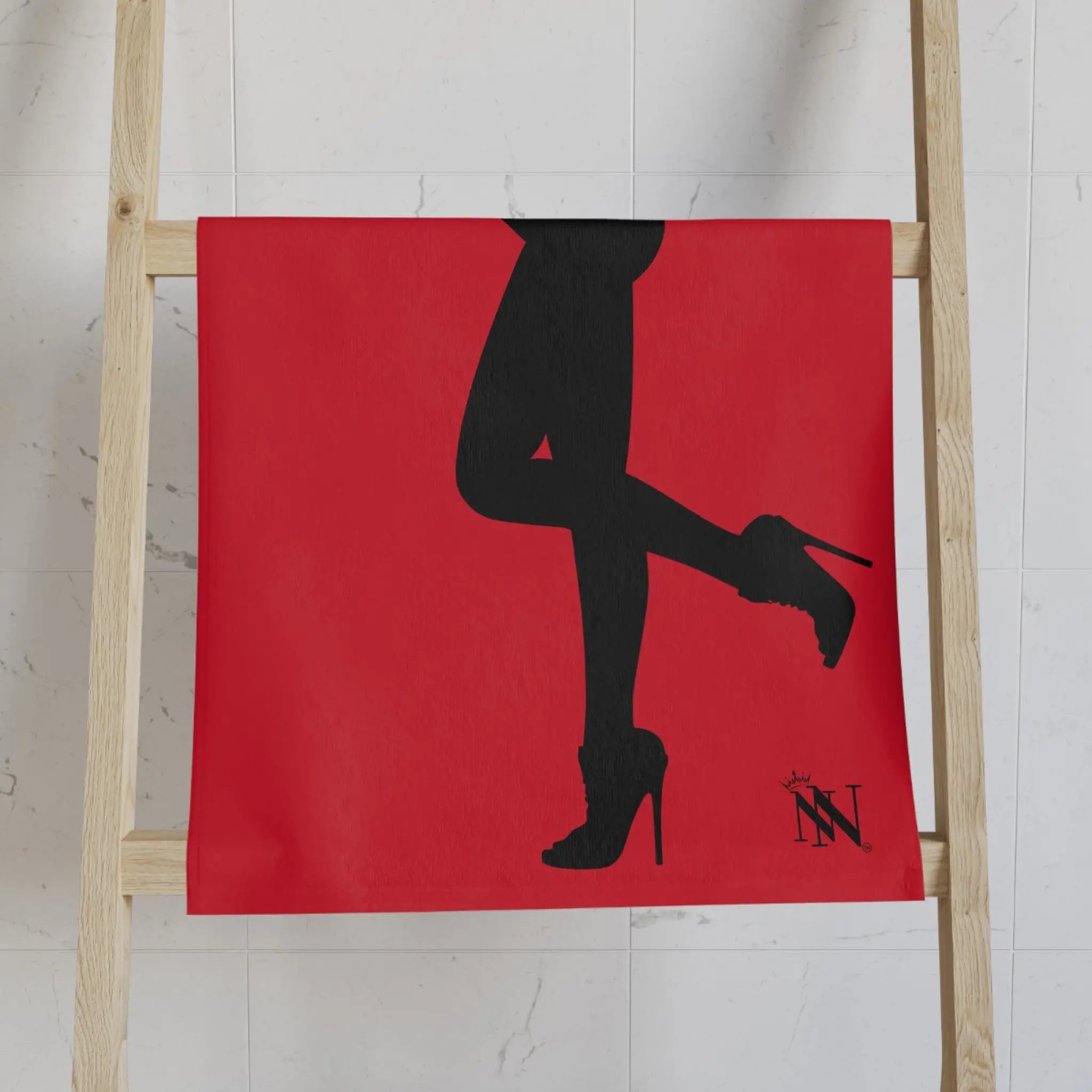Sexy Lady Standing Silhouette Red | Nectar Napkins Classic Fun-Flirty Lovers’ Colored Towels