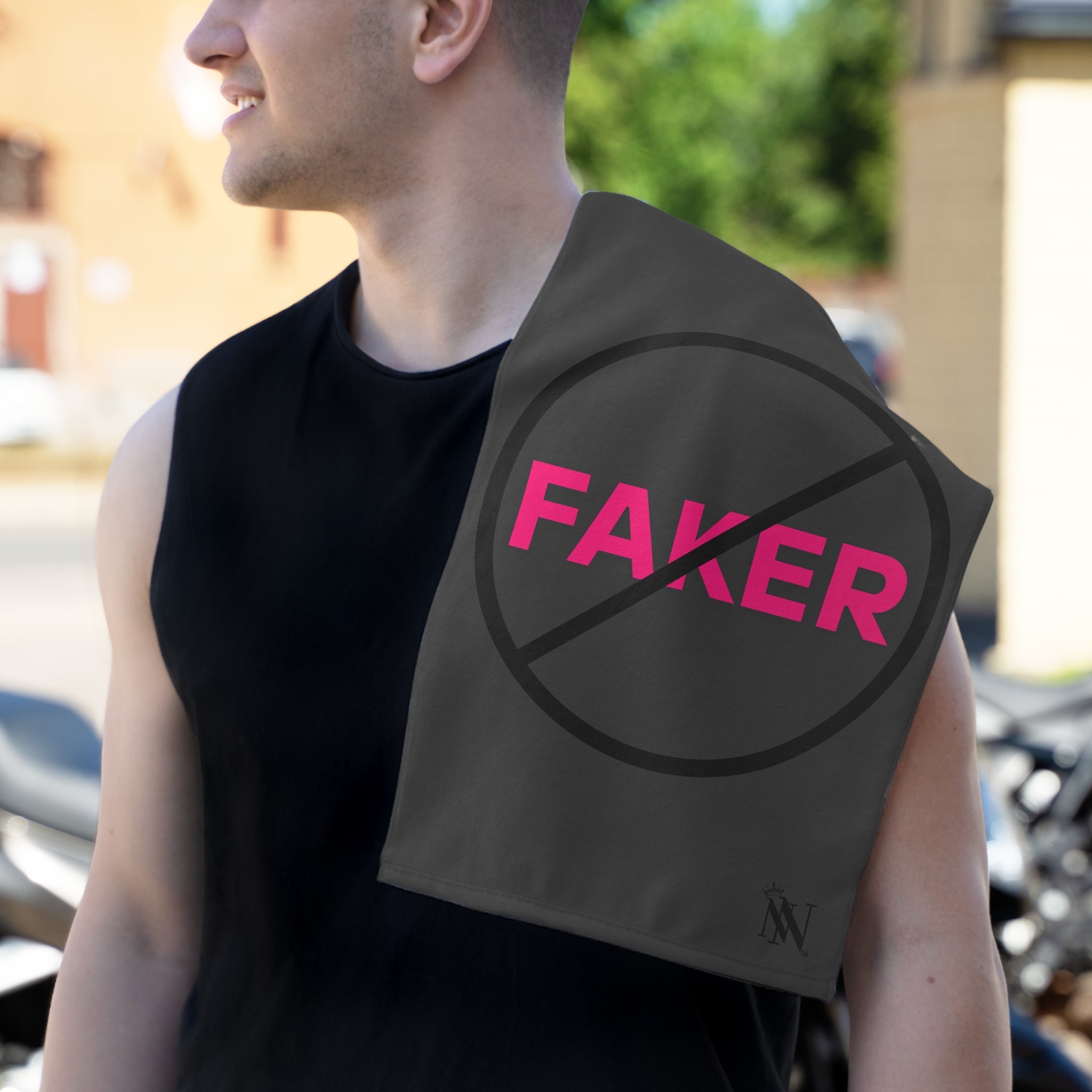 No Faker Dark Grey | Mix & Match Soft Fun-Flirty Lovers’ Towels