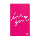 Love You with a Heart Cum Towel